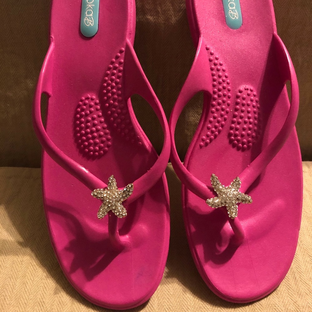 Oka B Flip Flops Pink